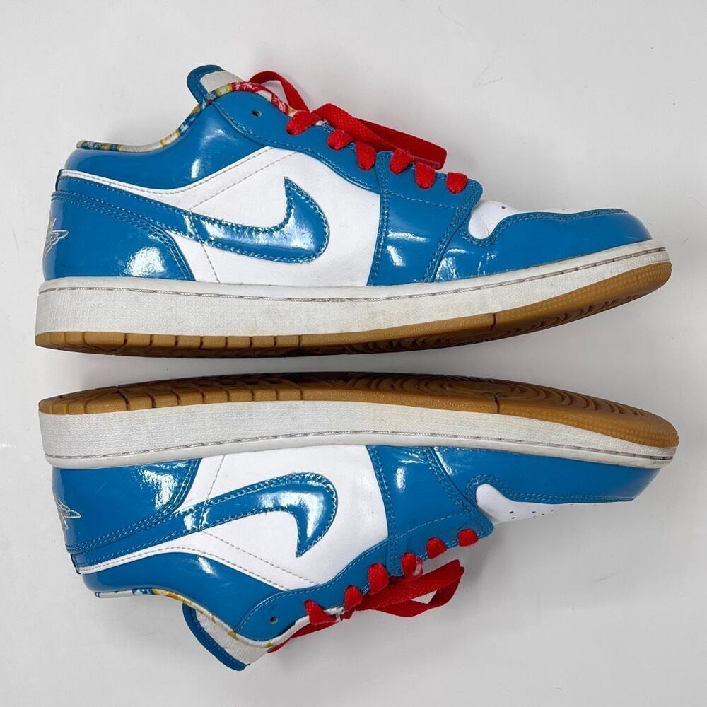 Nike Air Jordan 1 Low - Blue/White - Size 9.5 Excellent Preowned Condition - Picture 3 of 14